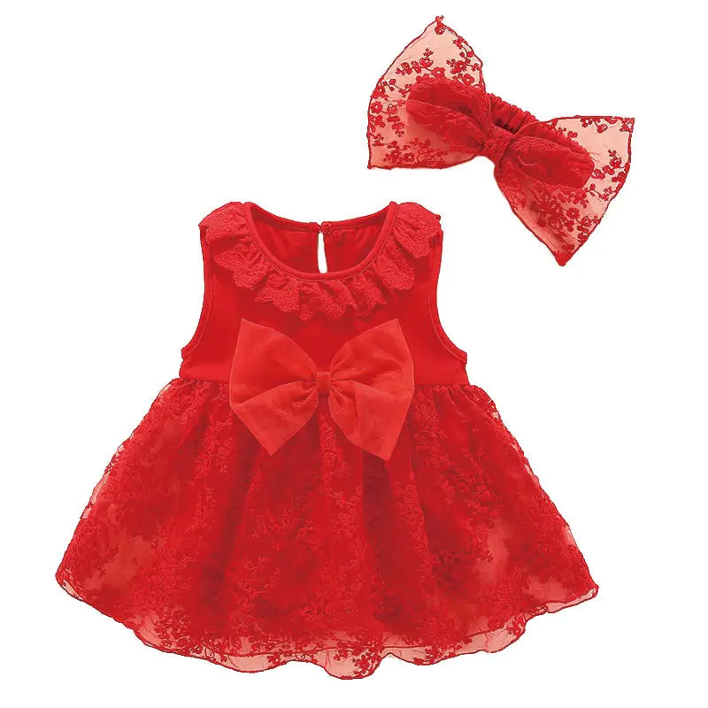 Summer Princess Dress for Girls with Bow Sleeves