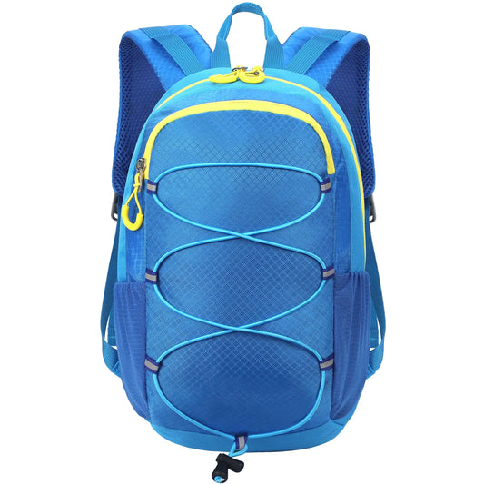 Unineovo 10L Kids Hiking Backpack Small Hydration Backpack for Kids Ages 4-10 Waterproof Kids Travel Daypack for Camping Outdoor (Blue)