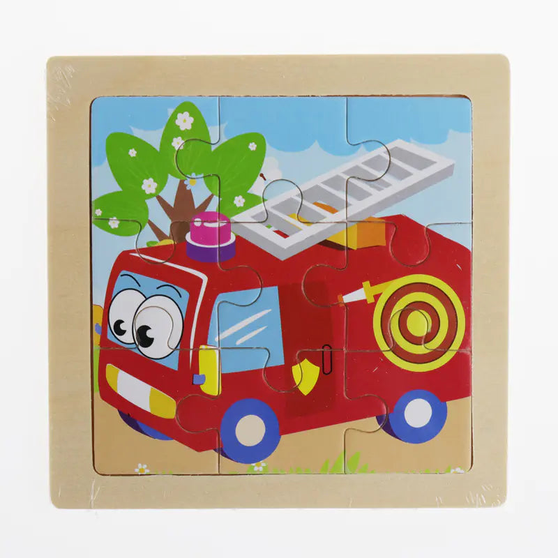 Montessori Early Education 3D Animal Wooden Puzzle (9 Pieces)