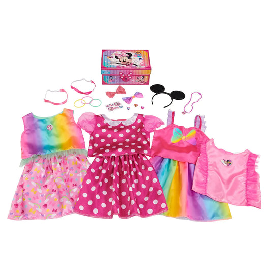 Disney Junior Minnie Mouse Bowdazzling Dress-Up and Pretend Play Trunk Fits Sizes 4-6X Kids Toys for Ages 3 Up Amazon Exclusive by Just Play