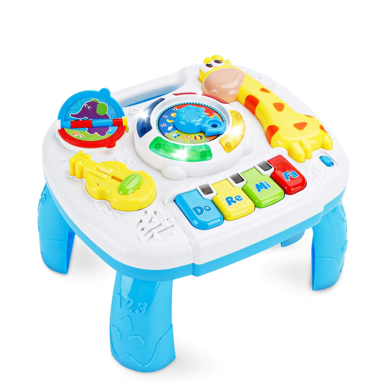 Baccow Baby Toys 6 to 12-18 Months Musical Educational Learning Activity Table Center Toys for Toddlers Infants Kids 1 2 3 Year Olds Boys Girls Gifts Size 9.7 x 8.7 x 7.1 Inches